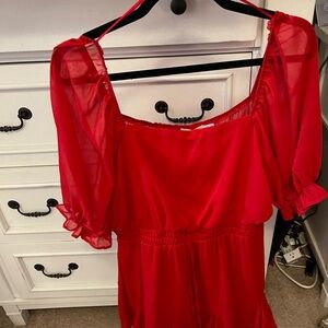 Zara Scarlet Off-Shoulder Dress Francesca’s XL